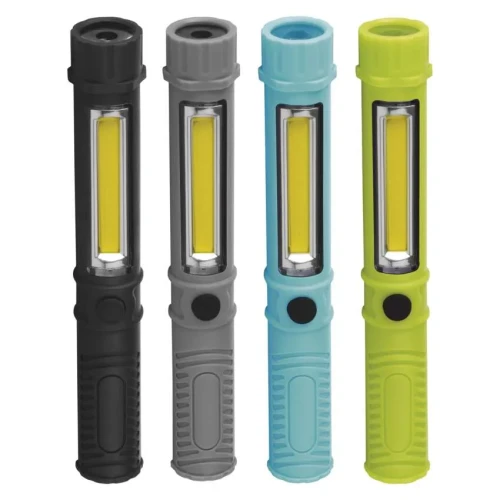 Latarka LED COB 230 lm w kształcie pióra z magnesem i klipsem – wszystkie wersje kolorystyczne