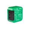 Zamel SRW-01 SUPLA – sterownik rolet Wi-Fi, podtynkowy Fi 60, 2 kanały (230 V) - widok przodu i boku (z ukosa)