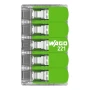 WAGO 221-425 Green Range – szybkozłączka 5× z dźwignią, 0,2–4 mm² (zielona) - widok z góry