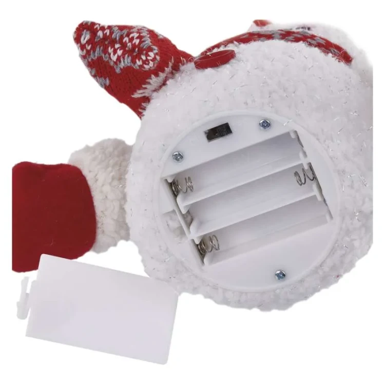 Bałwanek świąteczny LED 25 cm – widok od spodu